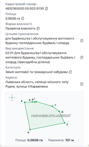 Buy a lot of land, for building, Кармелюка, Rudne, Lvivska_miskrada district, id 5899507