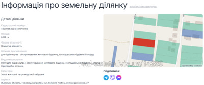 Купить участок, под застройку, Великий Любень, Городоцкий район, id 5895776