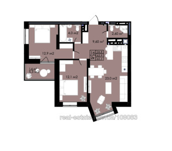 Купити квартиру, Стрийська вул., 121Б, Львів, Сихівський район, id 5853106