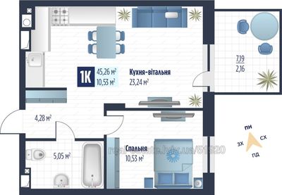 Купити квартиру, Тролейбусна вул., Львів, Франківський район, id 5669527